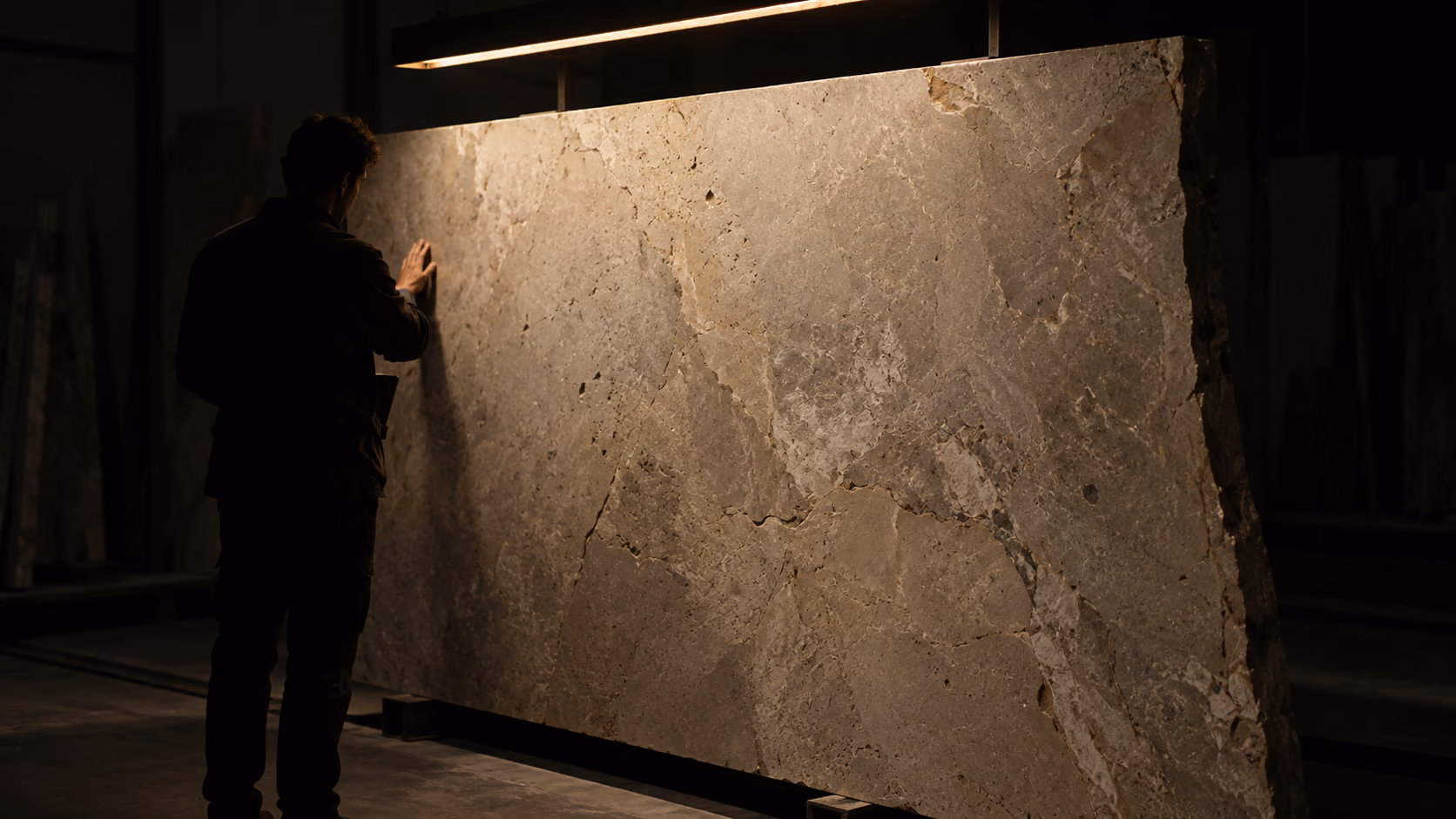 Inspection in progress under controlled light